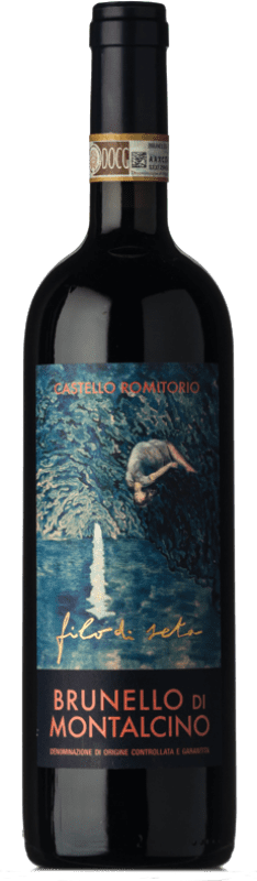 117,95 € Free Shipping | Red wine Castello Romitorio Filo di Seta D.O.C.G. Brunello di Montalcino Tuscany Italy Sangiovese Bottle 75 cl
