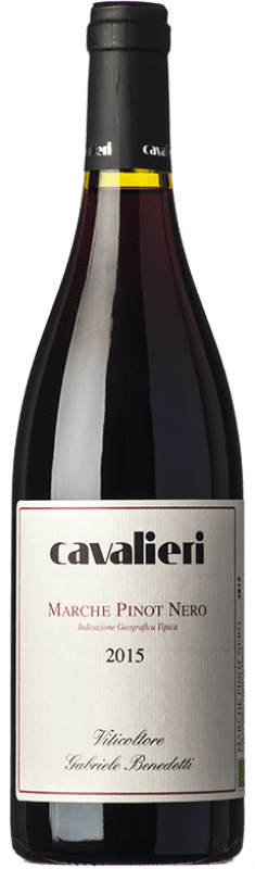 25,95 € Spedizione Gratuita | Vino rosso Cavalieri I.G.T. Marche Marche Italia Pinot Nero Bottiglia 75 cl