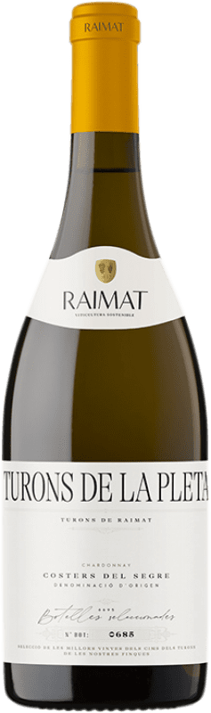 19,95 € Spedizione Gratuita | Vino bianco Raimat Turons de la Pleta D.O. Costers del Segre Catalogna Spagna Chardonnay Bottiglia 75 cl