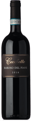 29,95 € 免费送货 | 红酒 Cecchetto D.O.C. Piave 威尼托 意大利 Raboso 瓶子 75 cl