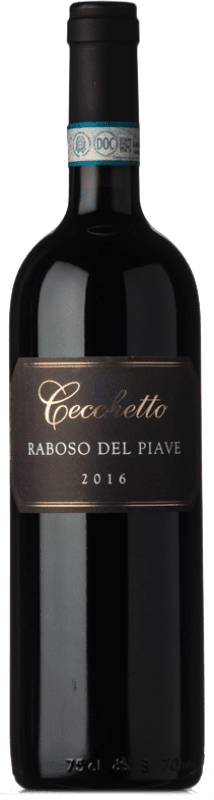 29,95 € Envío gratis | Vino tinto Cecchetto D.O.C. Piave Veneto Italia Raboso Botella 75 cl