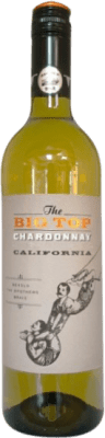 8,95 € Envio grátis | Vinho branco Big Top I.G. Lodi California Estados Unidos Chardonnay Garrafa 75 cl