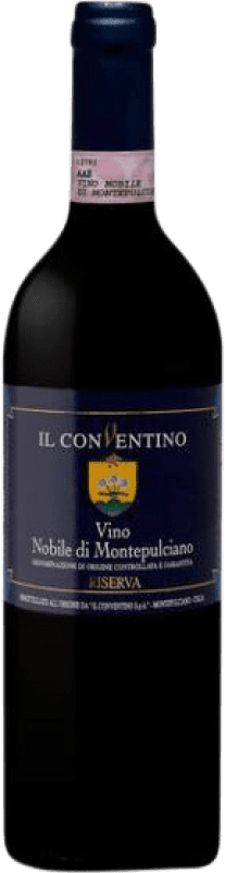 29,95 € Spedizione Gratuita | Vino rosso Il Conventino Riserva D.O.C.G. Vino Nobile di Montepulciano Toscana Italia Sangiovese, Colorino, Canaiolo, Mammolo Bottiglia 75 cl