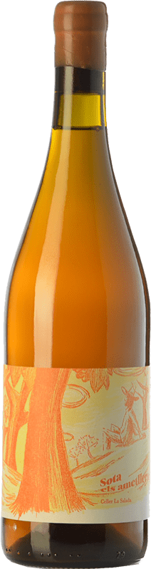 21,95 € Бесплатная доставка | Белое вино La Salada Sota Els Ametllers D.O. Penedès Каталония Испания Malvasía бутылка 75 cl