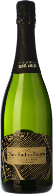 16,95 € Spedizione Gratuita | Spumante Bianco Carol Vallès Parellada i Faura Brut Nature Riserva D.O. Cava Spagna Macabeo, Xarel·lo, Parellada Eco — Biologico 75 cl