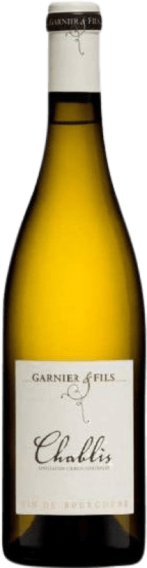 21,95 € Envio grátis | Vinho branco Domaine Garnier A.O.C. Chablis Borgonha França Chardonnay Garrafa 75 cl