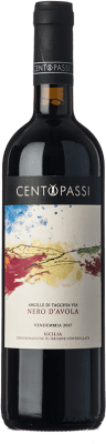 21,95 € Free Shipping | Red wine Centopassi Argille Tagghia Via D.O.C. Sicilia Sicily Italy Nero d'Avola Bottle 75 cl