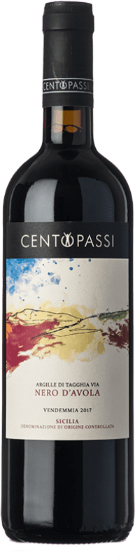 16,95 € Бесплатная доставка | Красное вино Centopassi Argille Tagghia Via D.O.C. Sicilia Сицилия Италия Nero d'Avola бутылка 75 cl