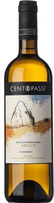 15,95 € Free Shipping | White wine Centopassi Rocce di Pietra Longa D.O.C. Sicilia Sicily Italy Grillo Bottle 75 cl