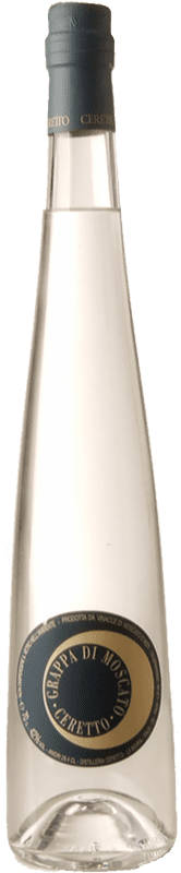 41,95 € Envio grátis | Grappa Ceretto D.O.C.G. Moscato d'Asti Piemonte Itália Garrafa 70 cl