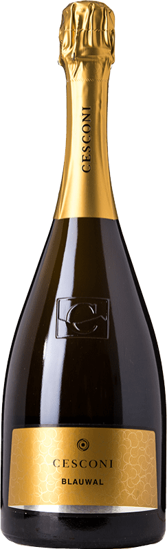 32,95 € Envoi gratuit | Vin Mousseux Blanc Cesconi Blauwal Extra Brut D.O.C. Trento Trentin-Haut-Adige Italie Chardonnay Eco — Biologique Bouteille 75 cl