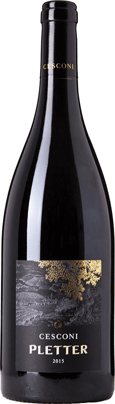 26,95 € Envio grátis | Vinho Tinto Cesconi Pletter I.G.T. Vigneti delle Dolomiti Trentino-Alto Adige Itália Lagrein 75 cl