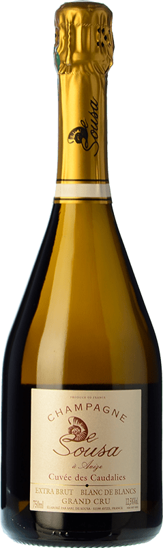114,95 € 送料無料 | 白スパークリングワイン De Sousa Caudalies Grand Cru Brut A.O.C. Champagne シャンパン フランス Chardonnay ボトル 75 cl