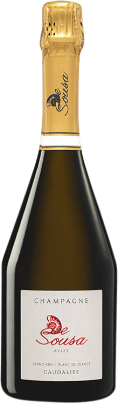 129,95 € Free Shipping | White sparkling De Sousa Caudalies Grand Cru Brut A.O.C. Champagne Champagne France Chardonnay Bottle 75 cl