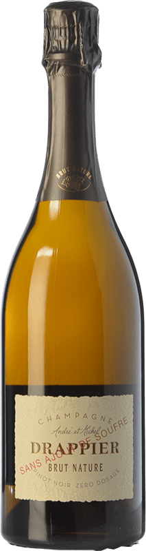 83,95 € 免费送货 | 白起泡酒 Drappier Sans Sulfites Brut Nature — 天然干型起泡酒 A.O.C. Champagne 香槟酒 法国 Pinot Noir — 黑皮诺 瓶装 75 cl