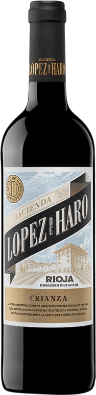17,95 € Envoi gratuit | Vin Rouge Hacienda López de Haro Crianza D.O.Ca. Rioja La Rioja Espagne Tempranillo, Garnacha — Grenache, Graciano Bouteille Magnum 1,5 L
