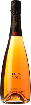 133,95 € 免费送货 | 玫瑰气泡酒 Henri Giraud Code Noir Rosé 香槟 A.O.C. Champagne 香槟酒 法国 Pinot Black, Chardonnay 瓶子 75 cl