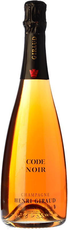 133,95 € 送料無料 | ロゼスパークリングワイン Henri Giraud Code Noir Rosé Brut A.O.C. Champagne シャンパン フランス Pinot Black, Chardonnay ボトル 75 cl
