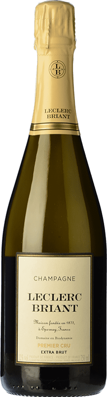 88,95 € Kostenloser Versand | Weißer Sekt Leclerc Briant Premier Cru Extra Brut A.O.C. Champagne Champagner Frankreich Spätburgunder, Chardonnay, Pinot Meunier Flasche 75 cl