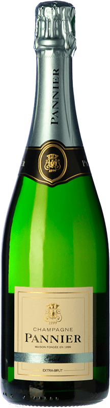 37,95 € Envío gratis | Espumoso Blanco Pannier Extra Brut A.O.C. Champagne Champagne Francia Pinot Negro, Chardonnay, Pinot Meunier 75 cl