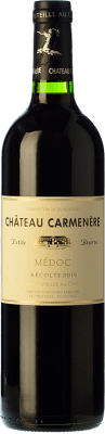 15,95 € Envío gratis | Vino tinto Château Carmenère Petite Réserve Reserva A.O.C. Médoc Burdeos Francia Merlot, Cabernet Sauvignon, Carmenère Botella 75 cl