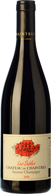 15,95 € Бесплатная доставка | Красное вино Château de Chaintres Les Sables Молодой A.O.C. Saumur-Champigny Луара Франция Cabernet Franc бутылка 75 cl