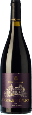 36,95 € Spedizione Gratuita | Vino rosso Château de Gaudou Caillau Riserva A.O.C. Cahors Piemonte Francia Malbec Bottiglia 75 cl