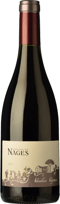 15,95 € Envio grátis | Vinho tinto Château de Nages Vieilles Vignes Rouge Carvalho A.O.C. Costières de Nîmes Rhône França Syrah, Grenache, Carignan Garrafa 75 cl