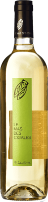7,95 € Envio grátis | Vinho branco Château de Saint-Preignan Mas de Cigales Blanc I.G.P. Vin de Pays de l'Hérault Languedoc França Chardonnay Garrafa 75 cl