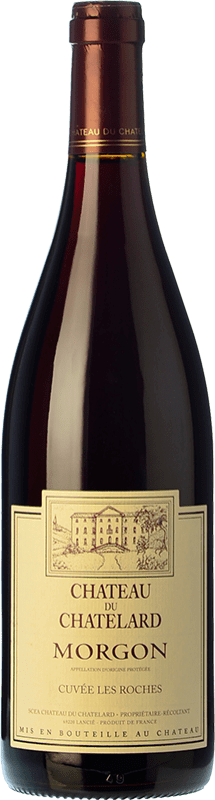 14,95 € 免费送货 | 红酒 Château du Chatelard Cuvée Les Roches 橡木 A.O.C. Morgon 博若莱 法国 Gamay 瓶子 75 cl