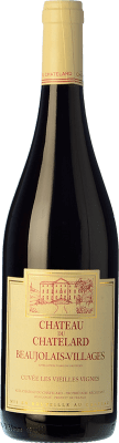 12,95 € Kostenloser Versand | Rotwein Château du Chatelard Cuvée, Villages, VV Vieilles Vignes — Alte Reben A.O.C. Beaujolais Beaujolais Frankreich Gamay 75 cl