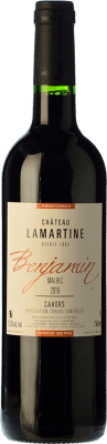 9,95 € 送料無料 | 赤ワイン Château Lamartine Benjamin オーク A.O.C. Cahors ピエモンテ フランス Merlot — メルロー, Malbec — マルベック 75 cl