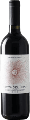 9,95 € Free Shipping | Red wine Paolo Petrilli Motta del Lupo D.O.C. Cacc'e Mmitte di Lucera Puglia Italy Sangiovese, Nero di Troia, Bombino Bottle 75 cl