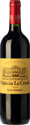 41,95 € Envoi gratuit | Vin rouge Château Le Crock Crianza A.O.C. Saint-Estèphe Bordeaux France Merlot, Cabernet Franc, Petit Verdot, Sauvignon Bouteille 75 cl