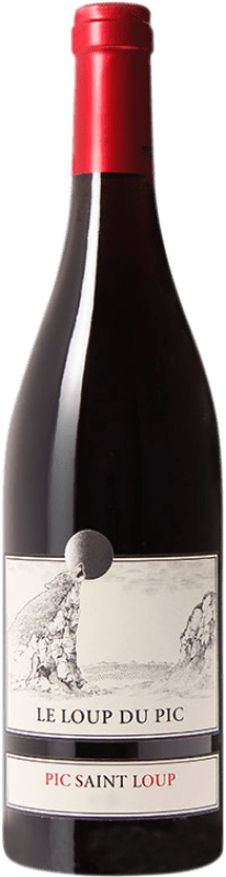 14,95 € Бесплатная доставка | Красное вино Château Puech-Haut Le Loup du Pic Rouge Дуб I.G.P. Vin de Pays Languedoc Лангедок Франция Syrah, Grenache бутылка 75 cl