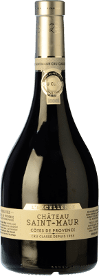 26,95 € Envío gratis | Vino tinto Château Saint Maur L'Excellence Rouge Crianza A.O.C. Côtes de Provence Provence Francia Syrah, Cabernet Franc, Mourvèdre Botella 75 cl