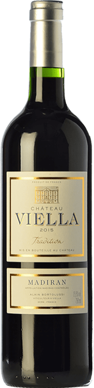 10,95 € 送料無料 | 赤ワイン Château Viella Cuvée Tradition オーク A.O.C. Madiran ピレネー フランス Cabernet Franc, Tannat ボトル 75 cl