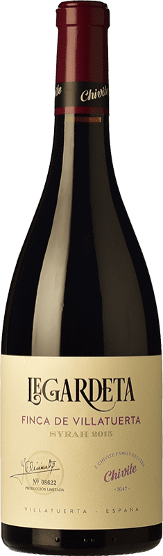 13,95 € Free Shipping | Red wine Chivite Legardeta Finca de Villatuerta Crianza D.O. Navarra Navarre Spain Syrah Bottle 75 cl