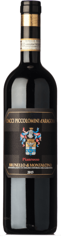 96,95 € Free Shipping | Red wine Piccolomini d'Aragona Pianrosso D.O.C.G. Brunello di Montalcino Tuscany Italy Sangiovese Bottle 75 cl