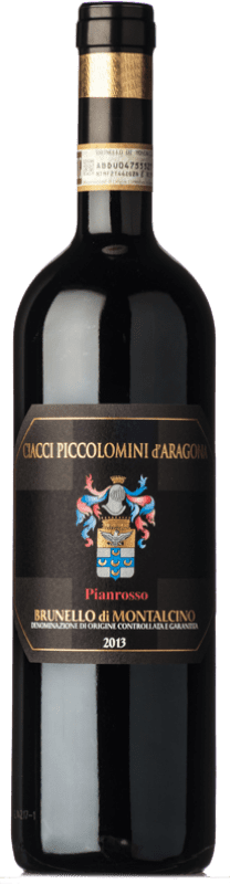 54,95 € Spedizione Gratuita | Vino rosso Piccolomini d'Aragona Pianrosso D.O.C.G. Brunello di Montalcino Toscana Italia Sangiovese Bottiglia 75 cl