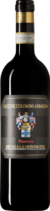 101,95 € Spedizione Gratuita | Vino Rosso Piccolomini d'Aragona Pianrosso D.O.C.G. Brunello di Montalcino Toscana Italia Sangiovese 75 cl
