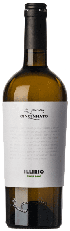 9,95 € Free Shipping | White wine Cincinnato Bianco Illirio D.O.C. Cori Lazio Italy Greco, Malvasia del Lazio Bottle 75 cl