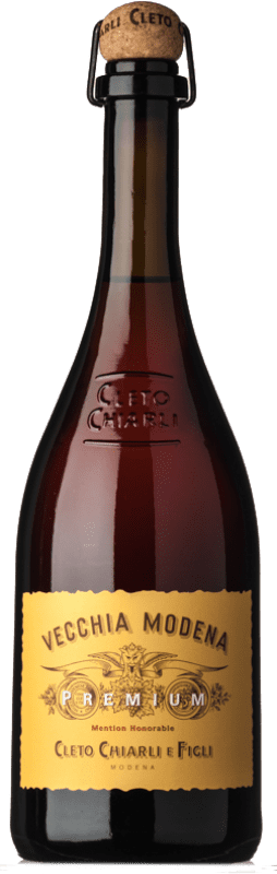 12,95 € Free Shipping | Red Wine Cleto Chiarli Premium D.O.C. Lambrusco di Sorbara Emilia-Romagna Italy Lambrusco Bottle 75 cl