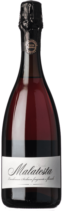 9,95 € Envio grátis | Vinho tinto Cleto Chiarli Secco Fondo Malatesta D.O.C. Lambrusco di Sorbara Emília-Romanha Itália Lambrusco di Sorbara Garrafa 75 cl