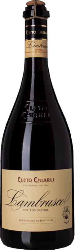 13,95 € Free Shipping | Red wine Cleto Chiarli Ancestrale Fondatore D.O.C. Lambrusco di Sorbara Emilia-Romagna Italy Lambrusco di Sorbara Bottle 75 cl