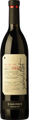 26,95 € 送料無料 | 赤ワイン Clos Pons Pla del Tet 高齢者 D.O. Costers del Segre カタロニア スペイン Syrah ボトル 75 cl
