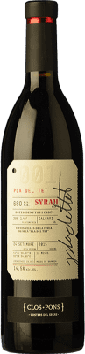 35,95 € Kostenloser Versand | Rotwein Clos Pons Pla del Tet Crianza — Kurze Fassreifung D.O. Costers del Segre Katalonien Spanien Syrah 75 cl