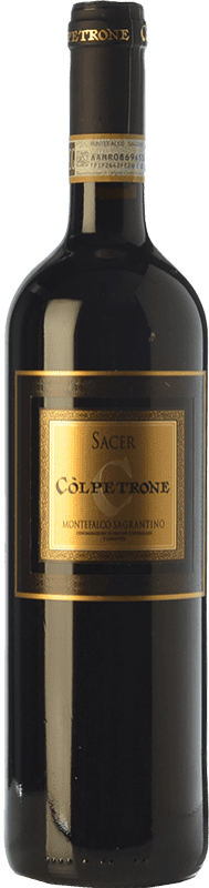 34,95 € 免费送货 | 红酒 Còlpetrone Sacer D.O.C.G. Sagrantino di Montefalco 翁布里亚 意大利 Sagrantino 瓶子 75 cl