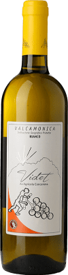 14,95 € Envio grátis | Vinho branco Concarena Videt I.G.T. Valcamonica Lombardia Itália Riesling Garrafa 75 cl