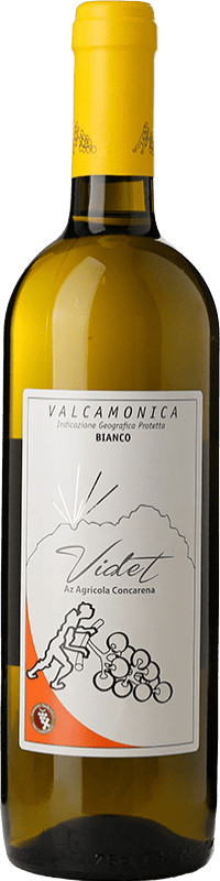 14,95 € Envío gratis | Vino blanco Concarena Videt I.G.T. Valcamonica Lombardia Italia Riesling Botella 75 cl
